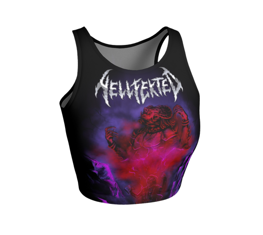 Hellfekted Demonic official fitted crop top by Metal Mistress