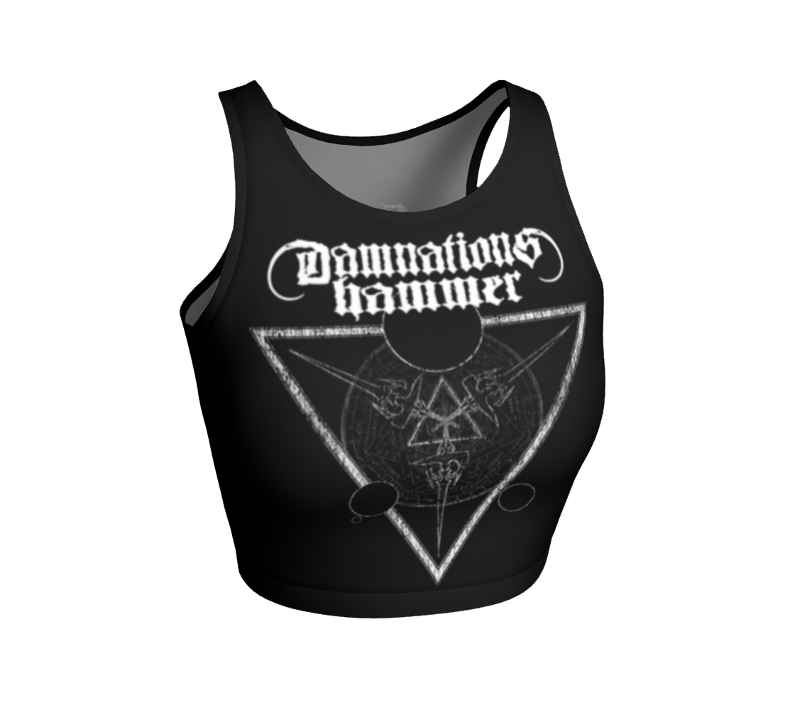 Damnation's Hammer official crop top by Metal Mistress