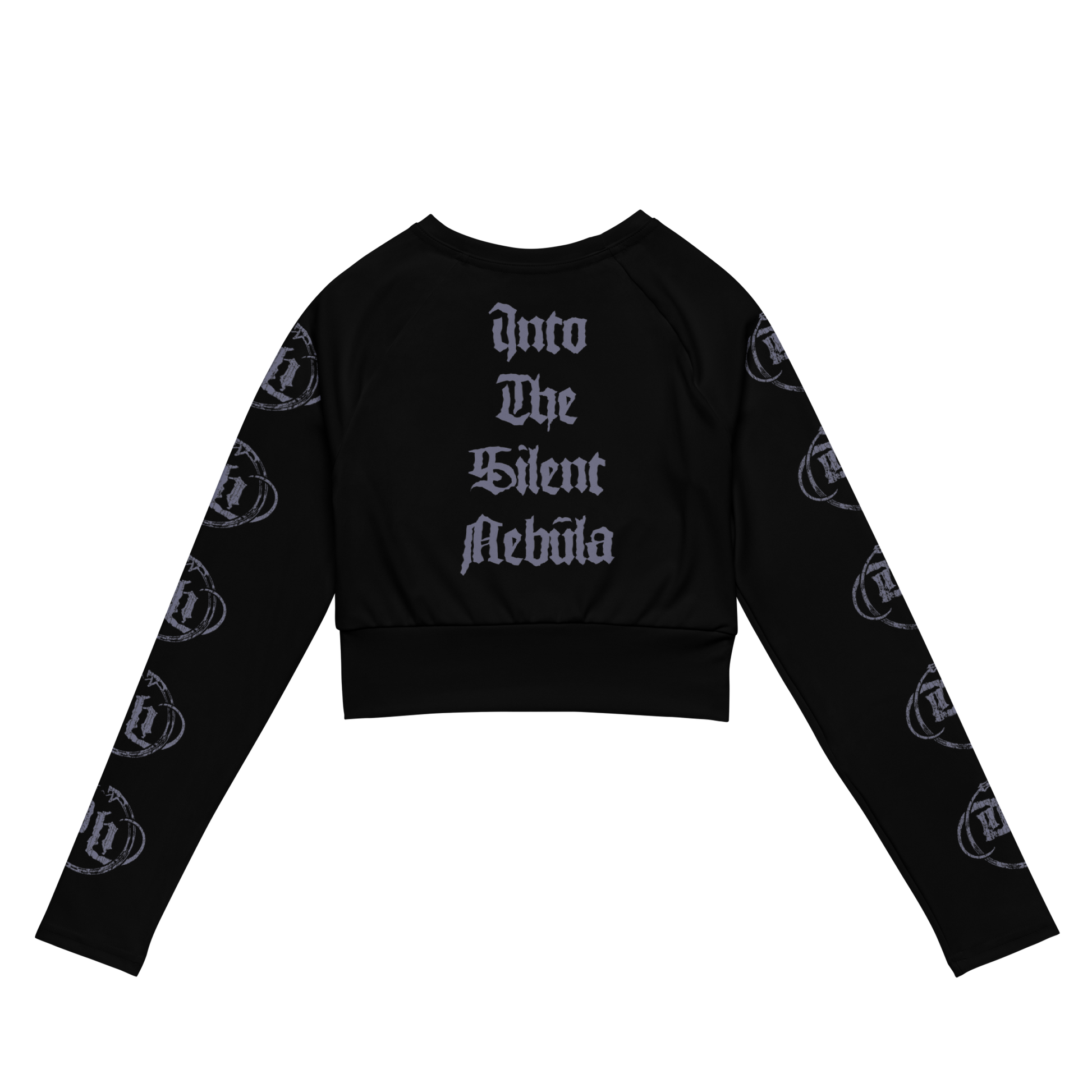 Damnation's Hammer Into the Silent Nebula official long sleeve crop top by Metal Mistress