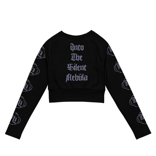 Damnation's Hammer Into the Silent Nebula official long sleeve crop top by Metal Mistress