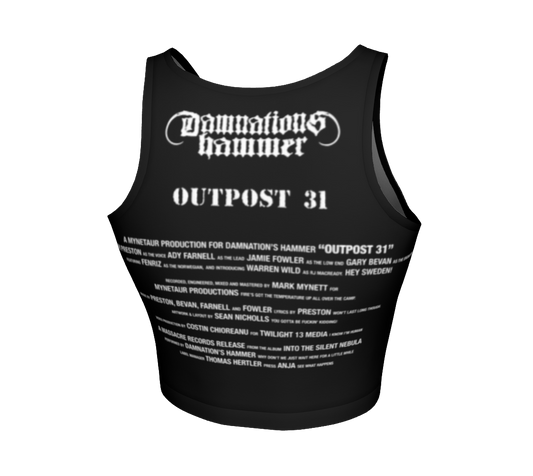 Damnation's Hammer Outpost 31 official crop top by Metal Mistress