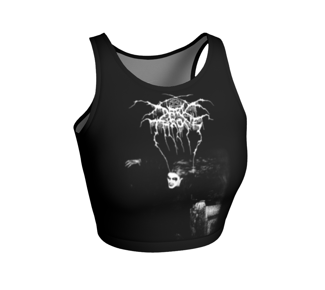 Darkthrone A Blaze in the Northern Sky  official crop top by Metal Mistress