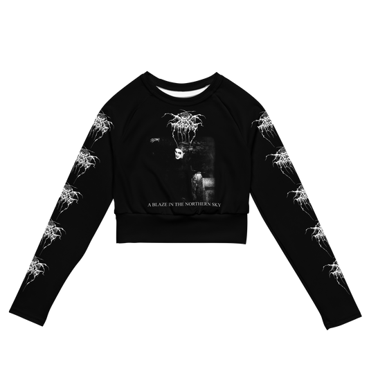 Darkthrone A Blaze in the Northern Sky official long sleeve crop top by Metal Mistress