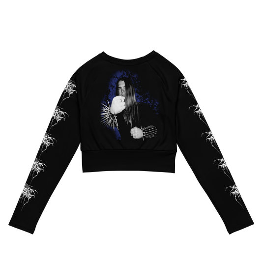 Darkthrone Total Death official long sleeve crop top by Metal Mistress