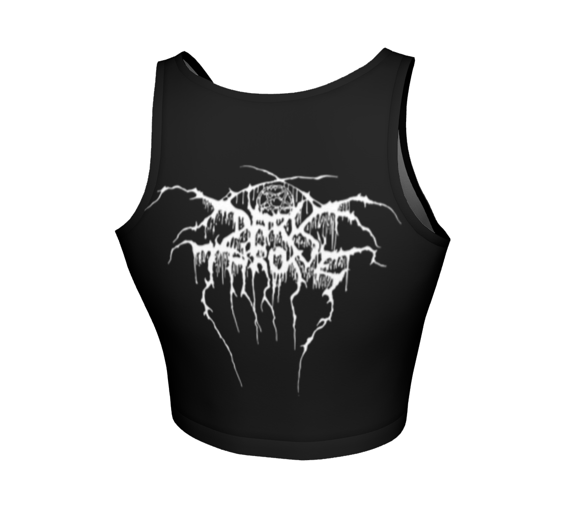 Darkthrone Total Death official crop top by Metal Mistress