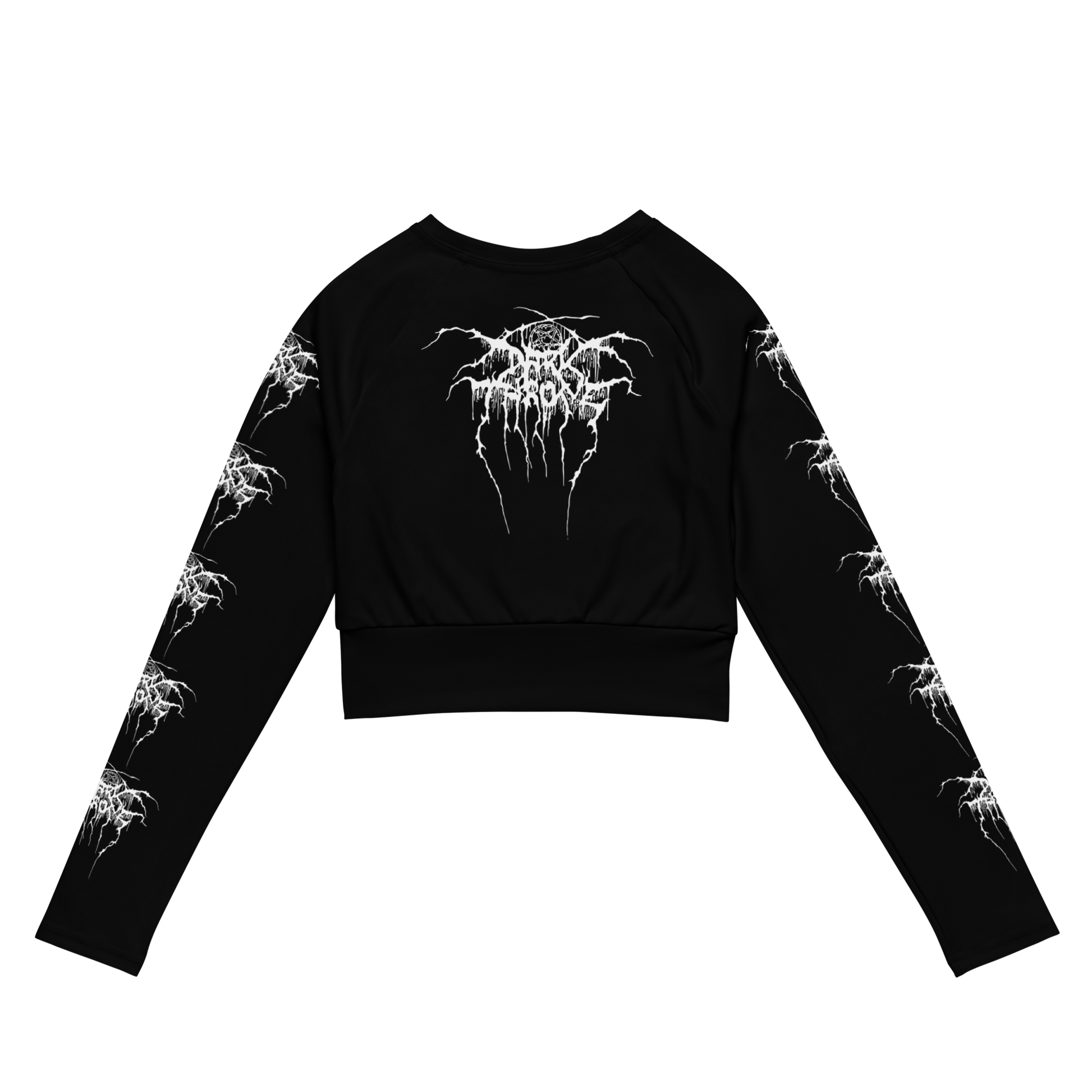 Darkthrone Total Death official long sleeve crop top by Metal Mistress