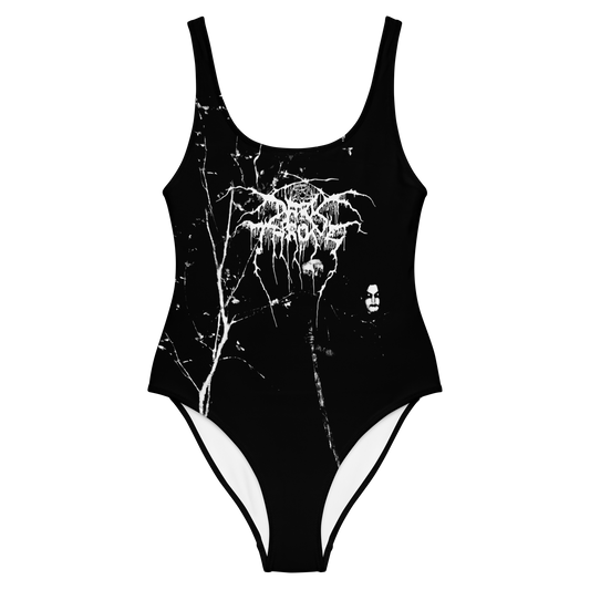 Darkthrone Under a Funeral Moon official licensed bodysuit for swimming by Metal Mistress