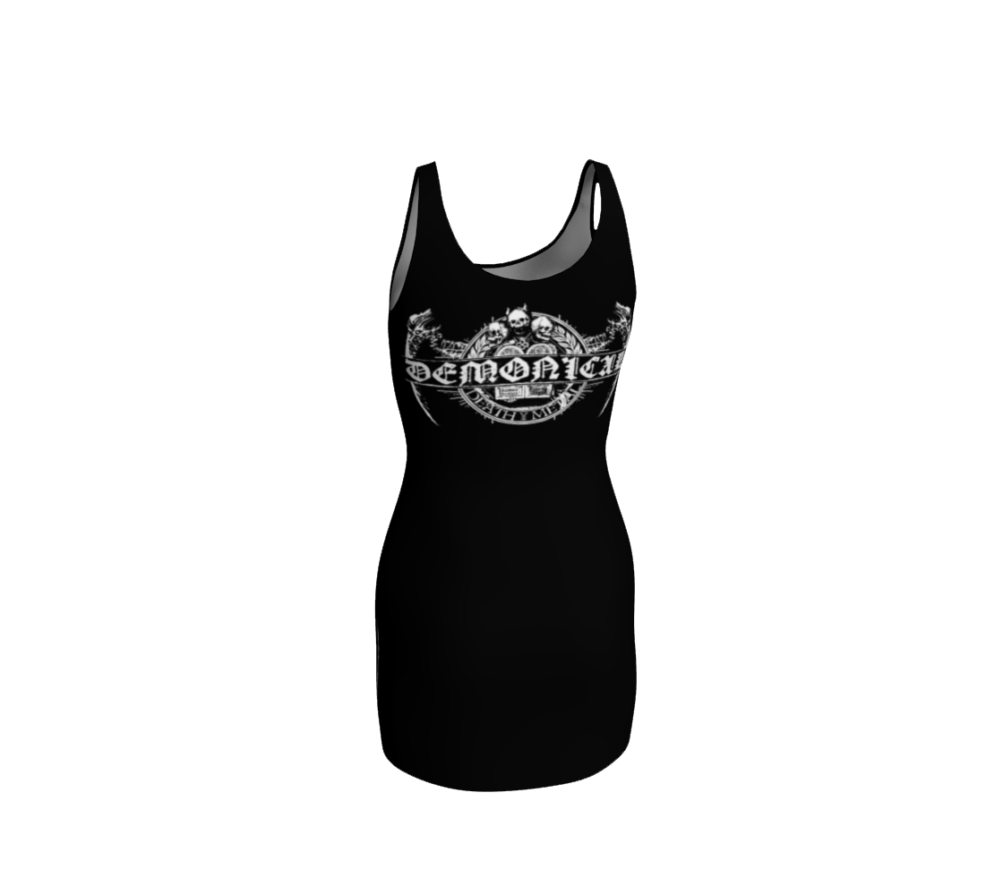 Demonical Death Infernal official bodycon dress by Metal Mistress