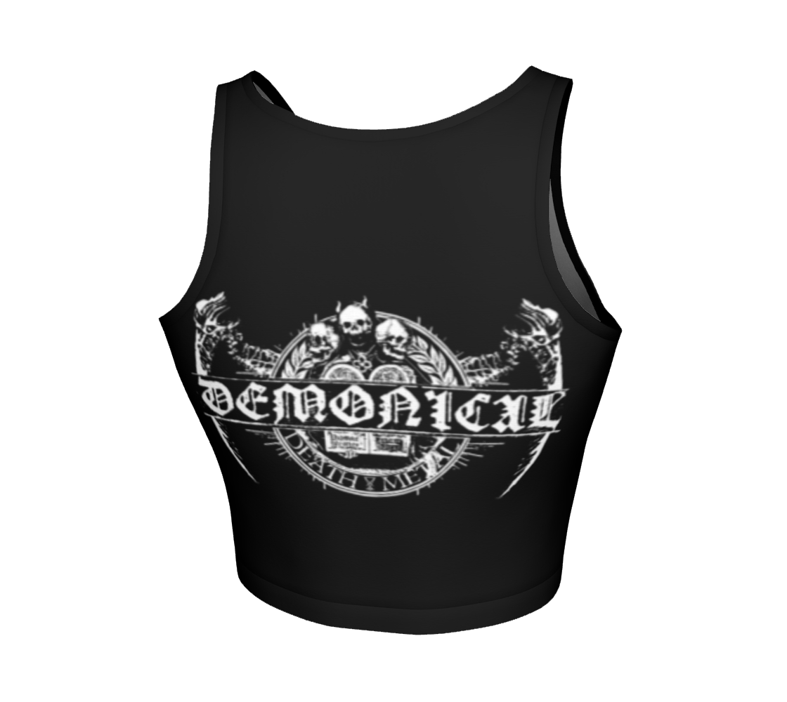 Demonical Death Infernal official crop top by Metal Mistress