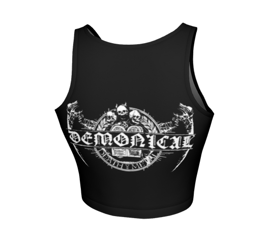 Demonical Death Infernal official crop top by Metal Mistress