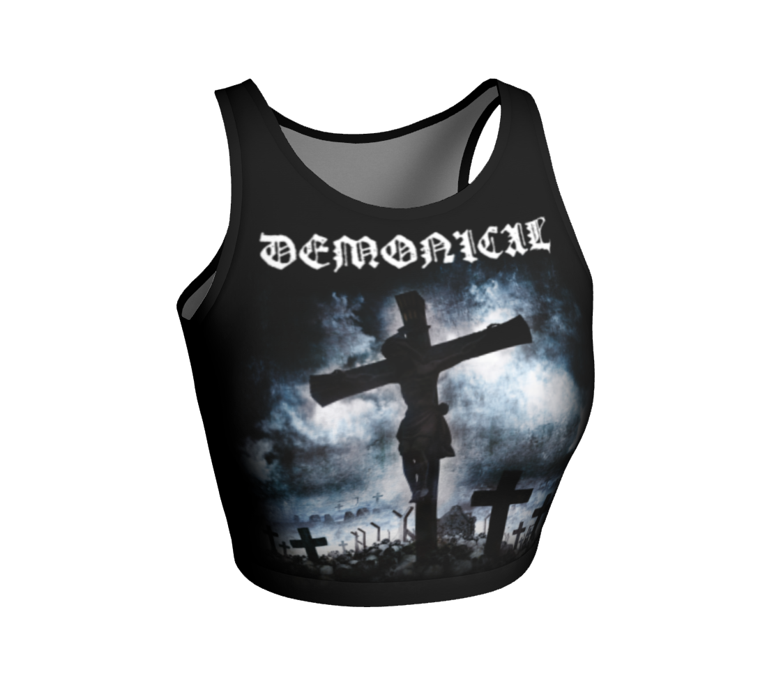 Demonical Death Infernal official crop top by Metal Mistress