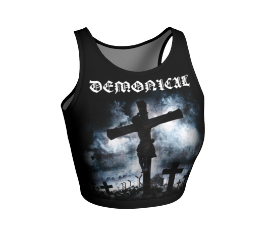 Demonical Death Infernal official crop top by Metal Mistress