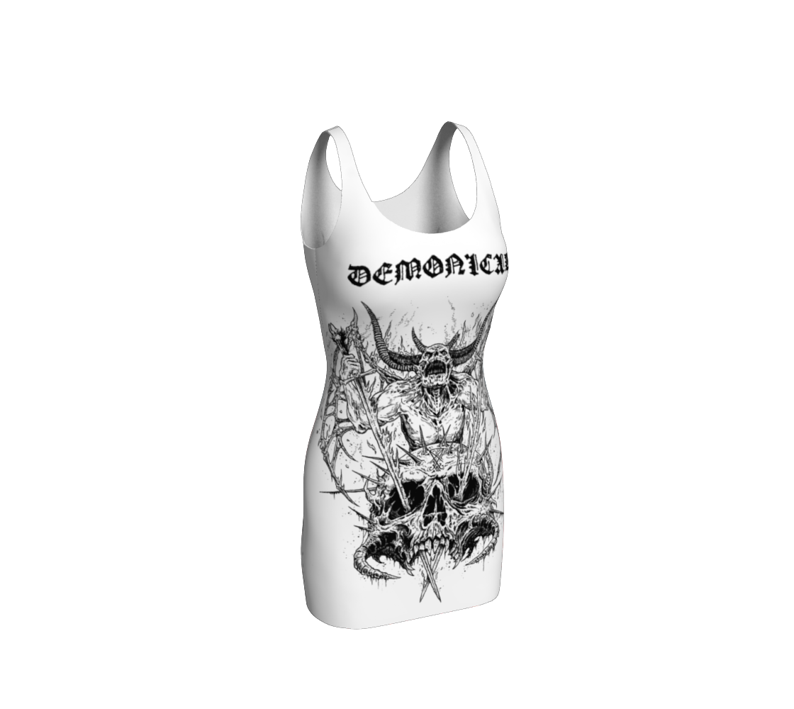 Demonical Mass Destroyer Bodycon Dress by Metal Mistress