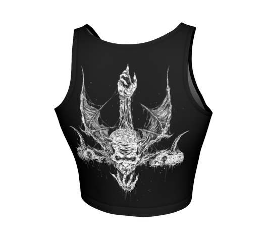 Demonical Mass Destroyer Crop Top by Metal Mistress