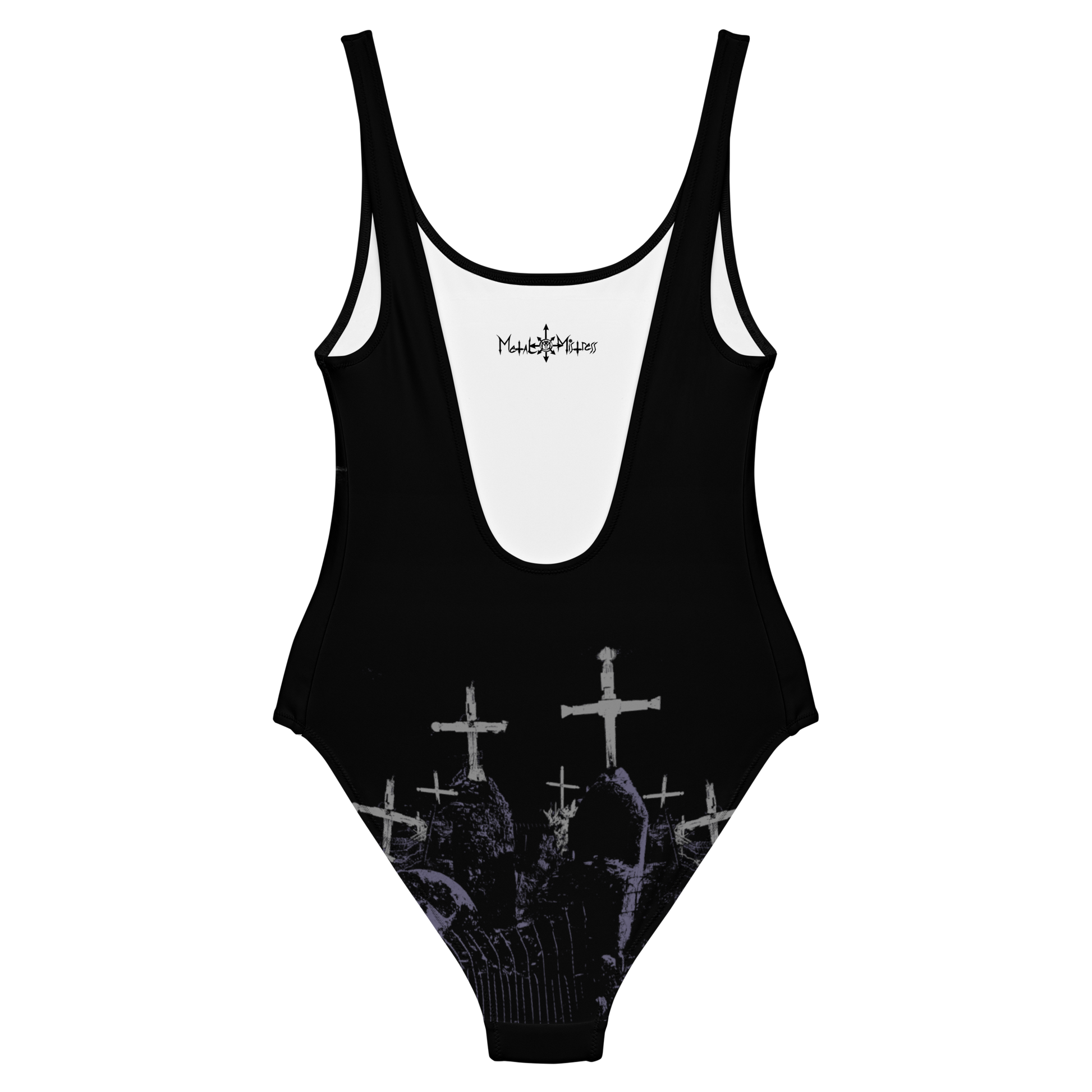 Devastator Death Forever official licensed one piece swimsuit by Metal Mistress