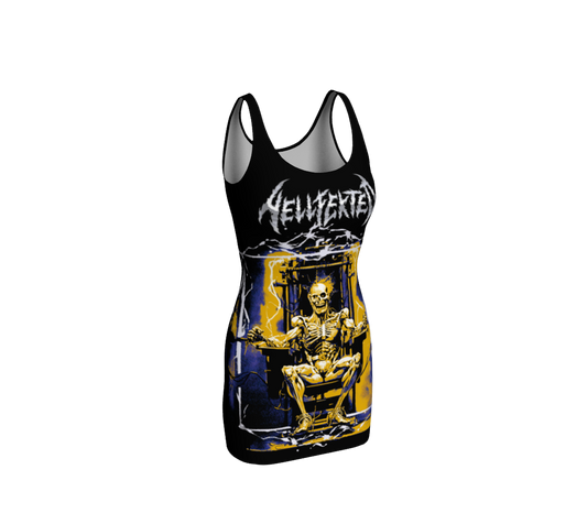 Hellfekted Electric Chair official bodycon dress by Metal Mistress