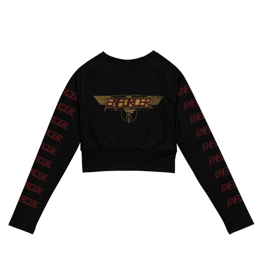 Enforcer High Roller official Metal Mistress long sleeve crop top
