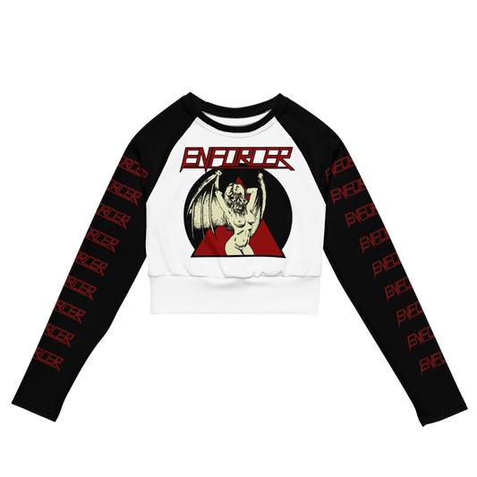 Enforcer The Black Angel official Metal Mistress long sleeve crop top