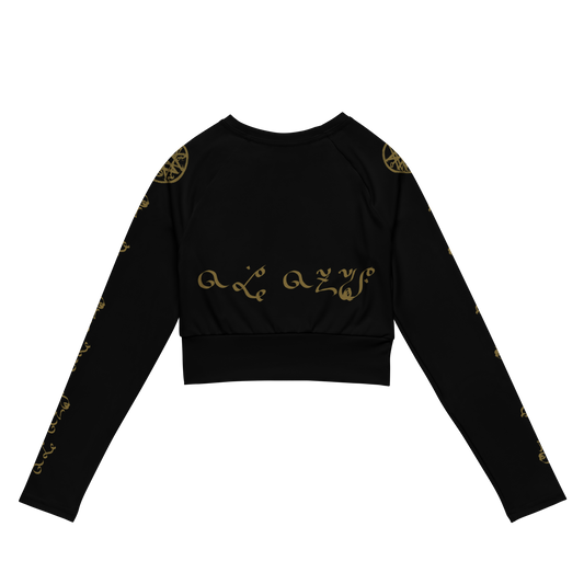 EQUITANT ART Trinity Seal Long Sleeve Crop Top