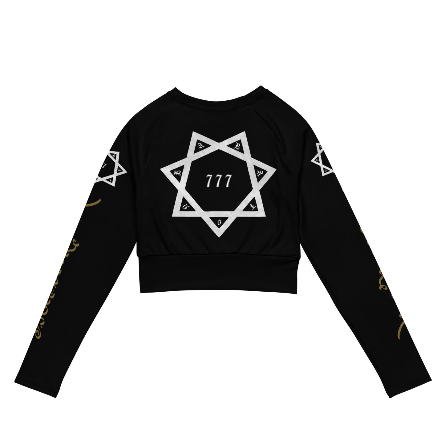 EQUITANT ART Babalon 777 Long Sleeve Crop Top