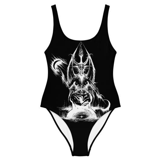 Equitant Art Baphomet Swimsuit by Metal Mistress