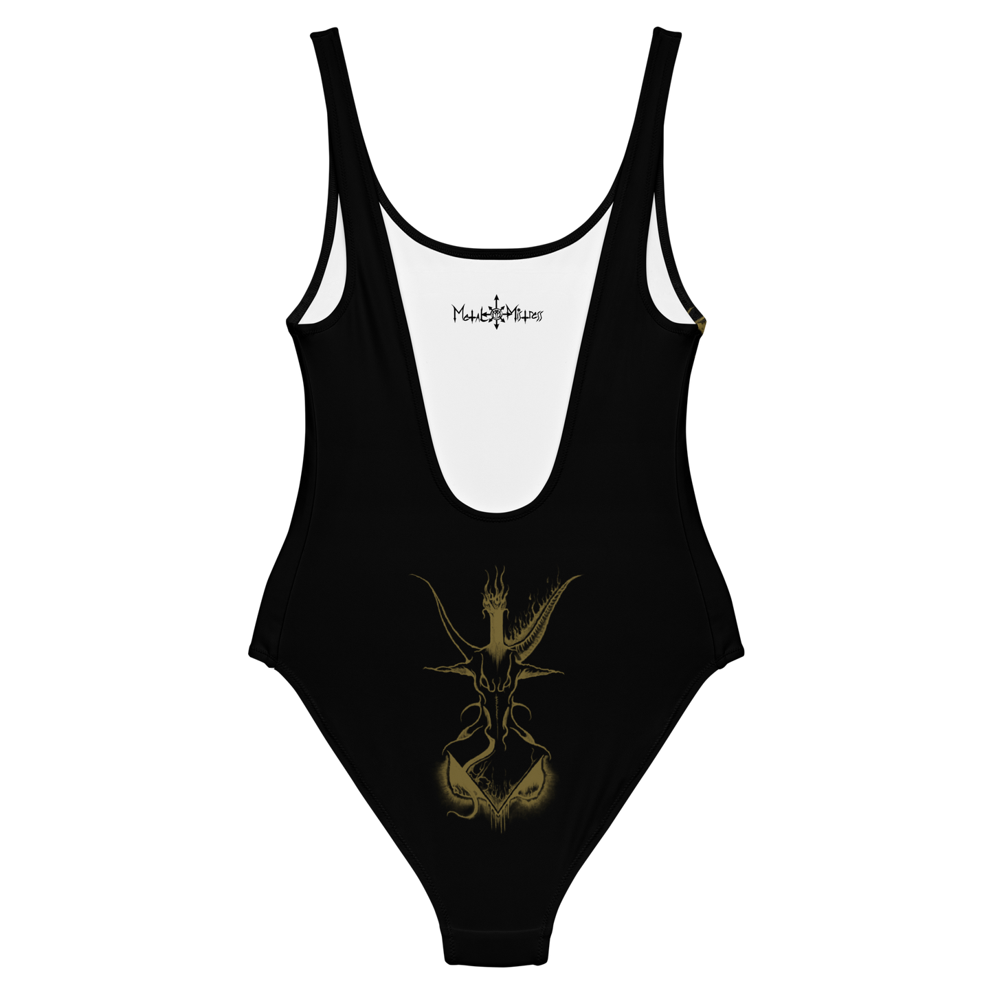 EQUITANT ART Golden Baphomet One Piece Swimsuit