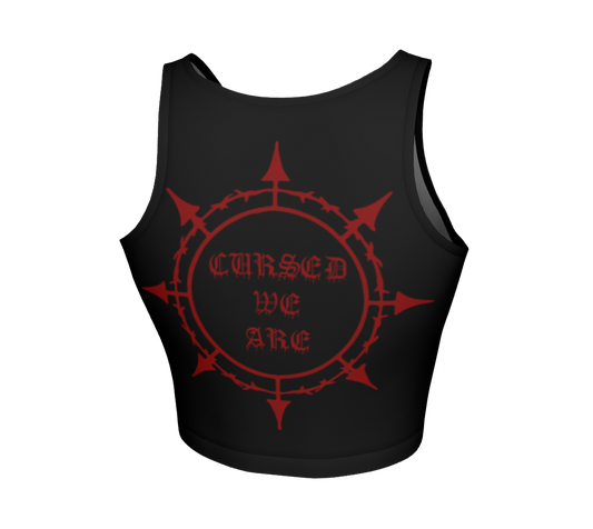 Satanic ...From Hell official fitted crop top by Metal Mistress