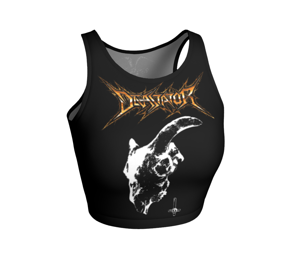 Devastator Goat Head official fitted crop top by Metal Mistress