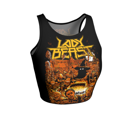 LADY BEAST Halloween Crop Top