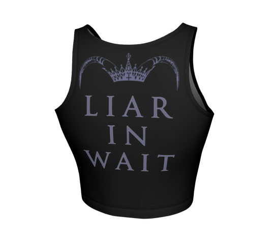 Devastator Liar in Wait official fitted crop top by Metal Mistress