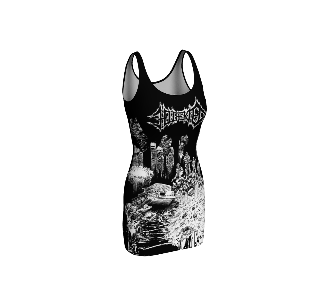 Hellfekted Method of Destruction official bodycon dress by Metal Mistress