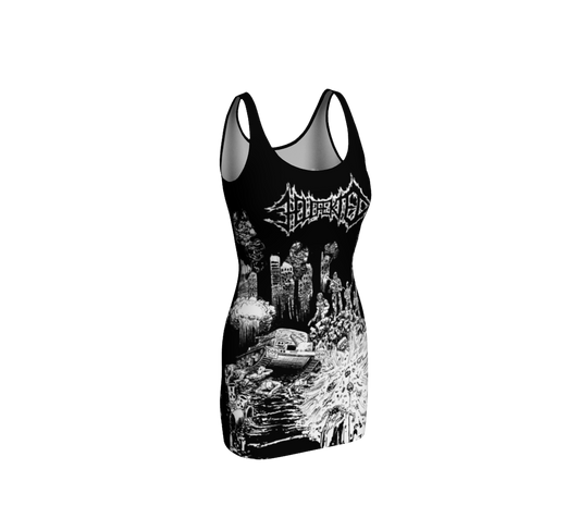 Hellfekted Method of Destruction official bodycon dress by Metal Mistress