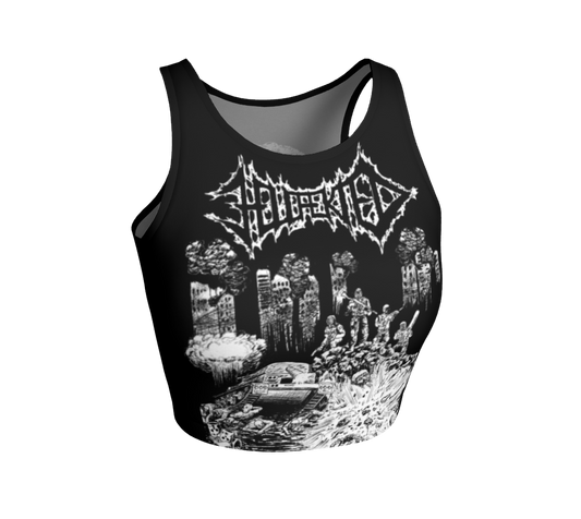 Hellfekted Method of Destruction official fitted crop top by Metal Mistress