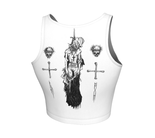 Nunslaughter Angelic Dread official fitted crop top by Metal Mistress