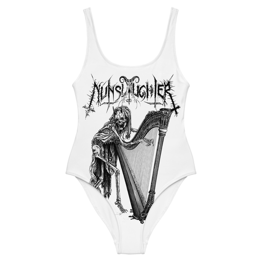 Nunslaughter Angelic Dread official bodysuit, swimsuit by Metal Mistress