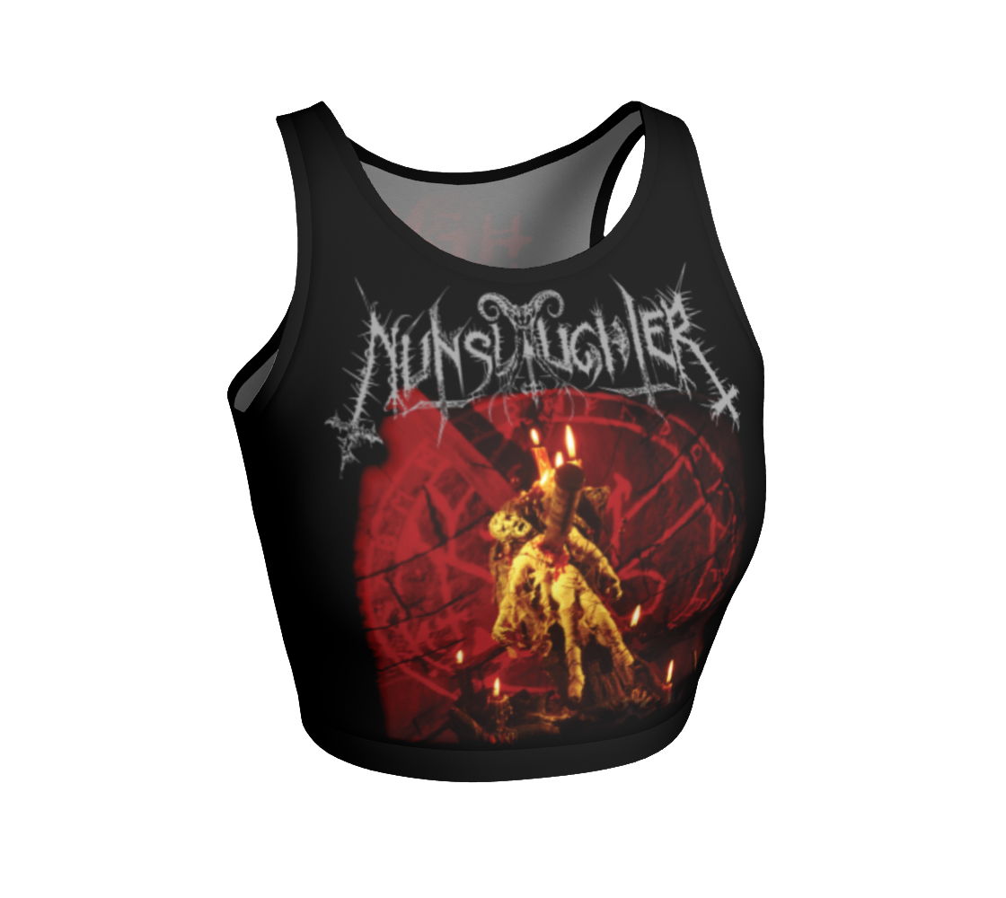 Nunslaughter Hex official crop top by Metal Mistress