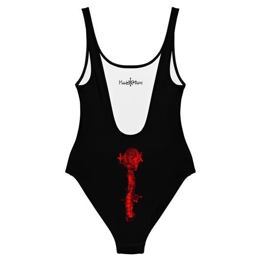 Nunslaughter Hex official bodysuit, swimsuit by Metal Mistress