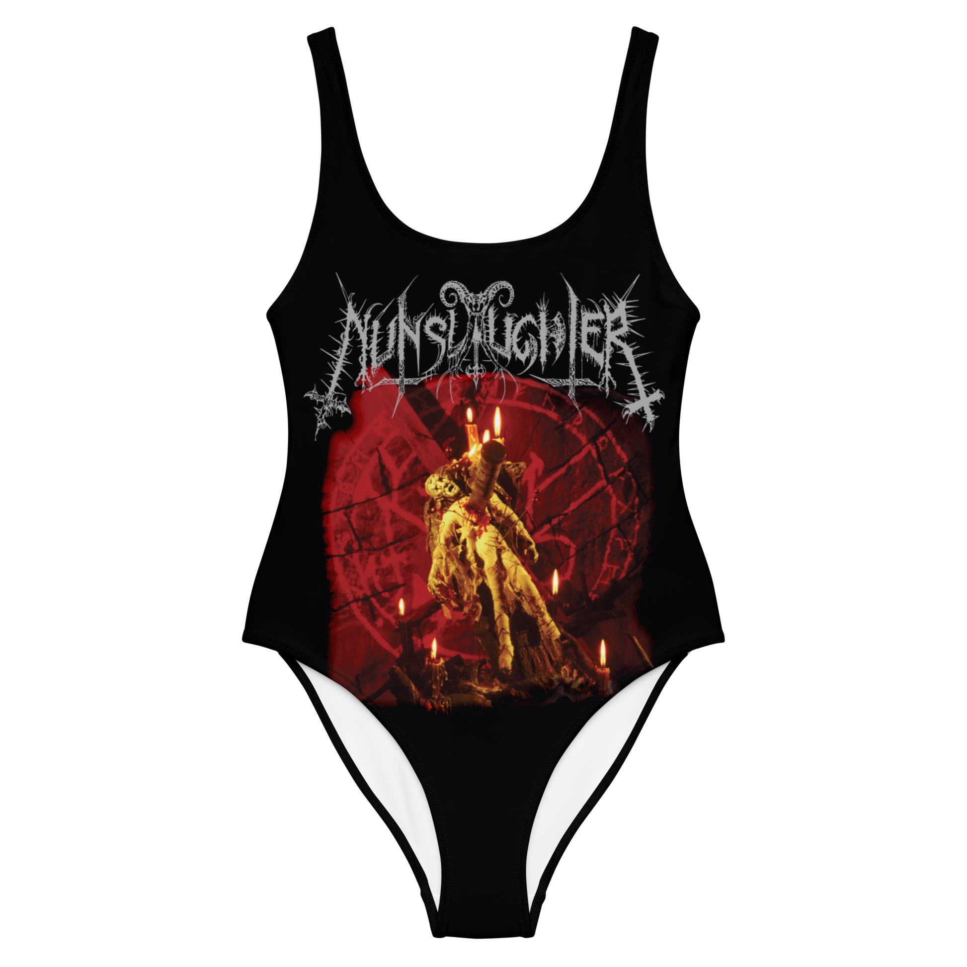 Nunslaughter Hex official bodysuit, swimsuit by Metal Mistress