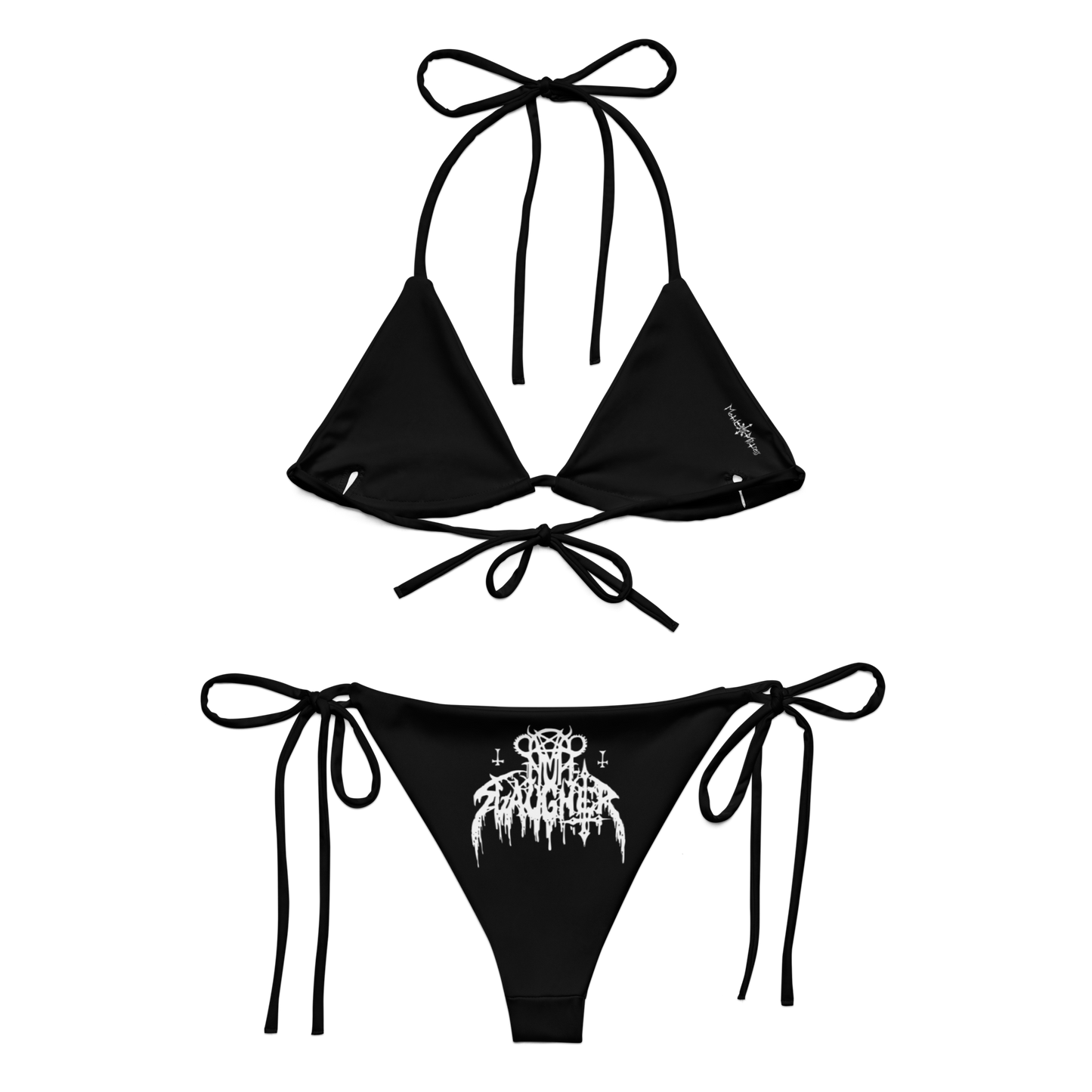 NUNSLAUGHTER Putrid Bikini Swimsuit (Black)