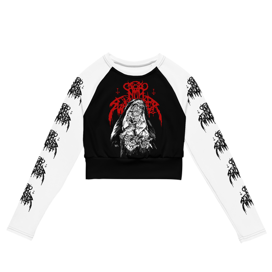 NunSlaughter Putrid Nun official long sleeve crop top by Metal Mistress