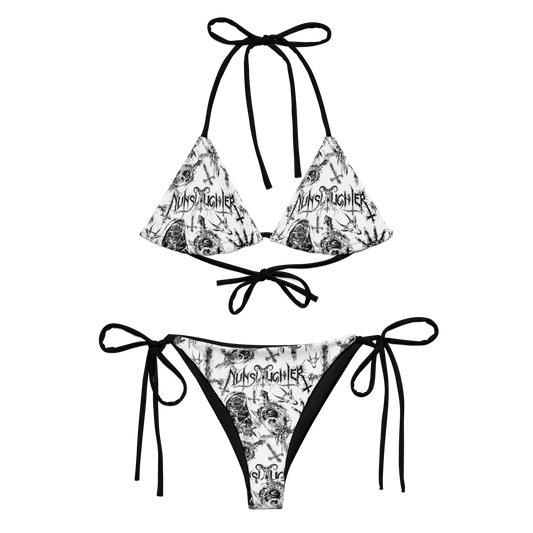 NunSlaughter Putrid pattern official licensed bikini swimsuit by Metal Mistress