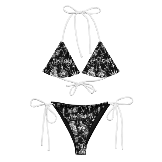 NunSlaughter Putrid pattern official licensed bikini swimsuit by Metal Mistress