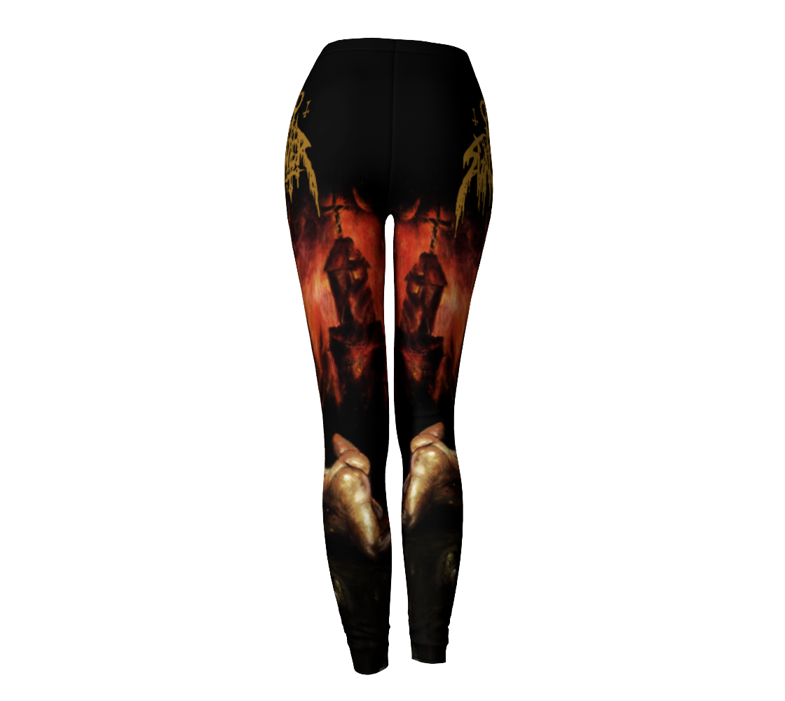 Nunslaughter Red is the Color of Ripping Death official leggings by Metal Mistress