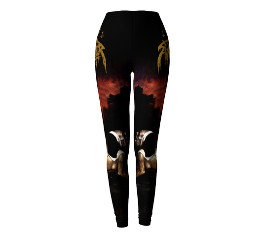 Nunslaughter Red is the Color of Ripping Death official leggings by Metal Mistress