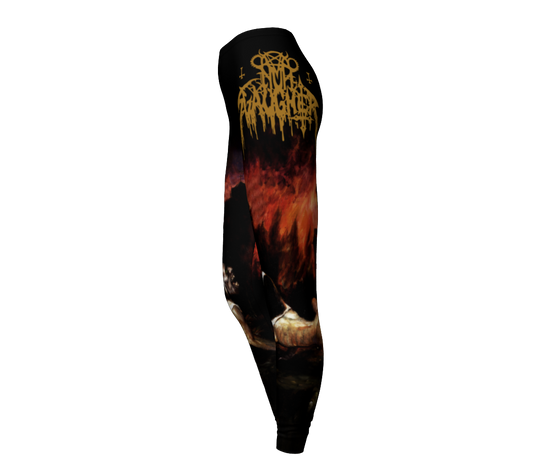 Nunslaughter Red is the Color of Ripping Death official leggings by Metal Mistress