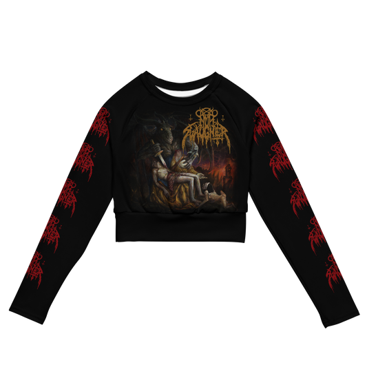 Nunslaughter Red is the Color of Ripping Death official long sleeve crop top by Metal Mistress