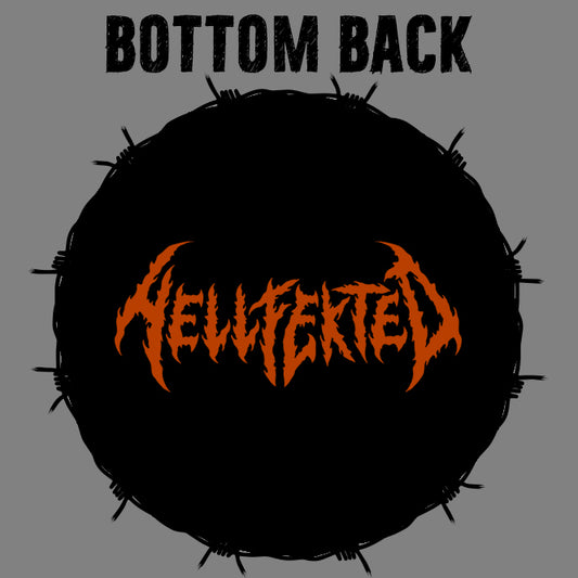 HELLFEKTED Orange Skulls Bikini Swimsuit