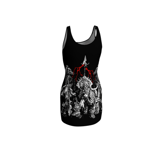 Hellfekted True Fucking Evil official bodycon dress by Metal Mistress