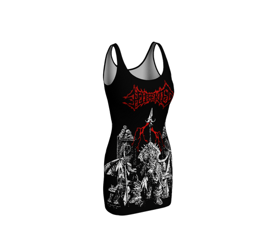 Hellfekted True Fucking Evil official bodycon dress by Metal Mistress