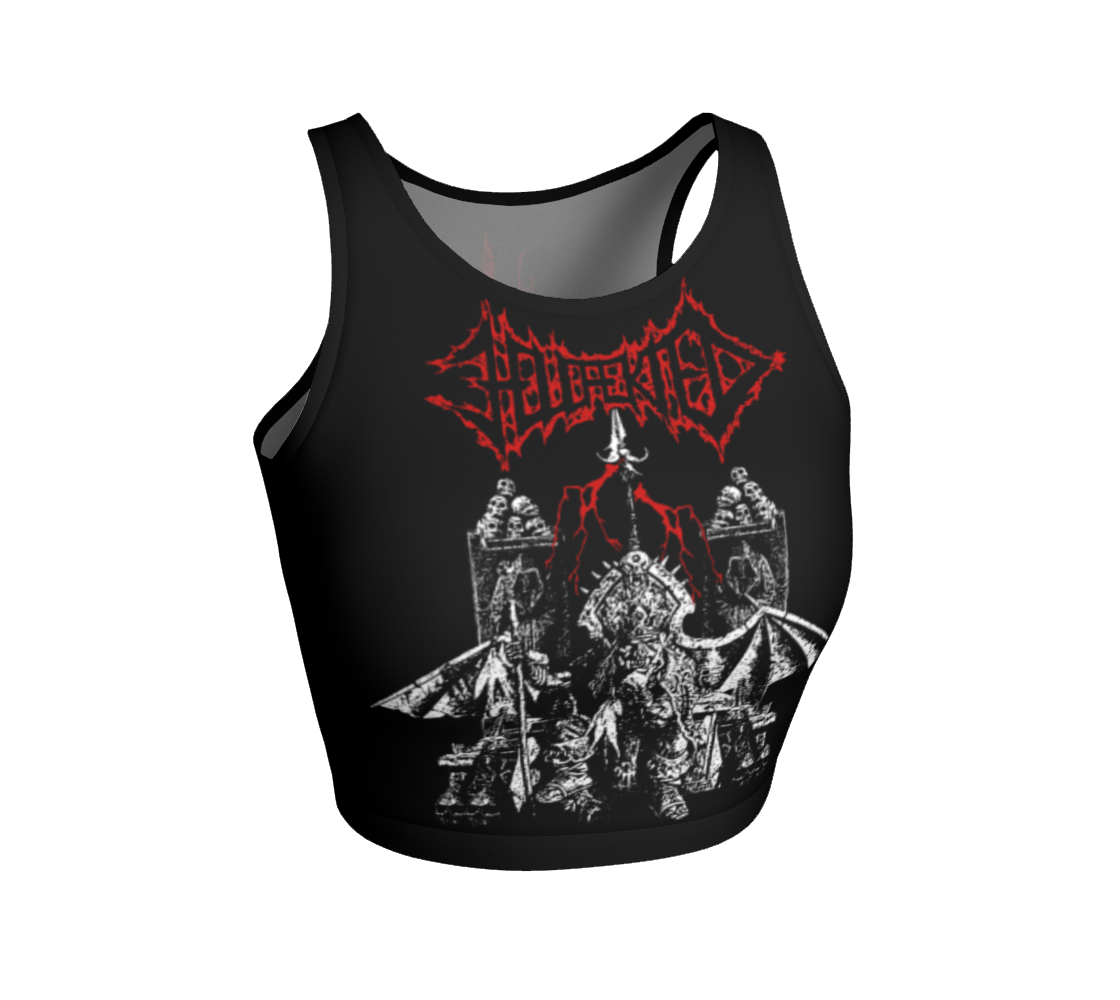 Hellfekted True Fucking Evil official fitted crop top by Metal Mistress